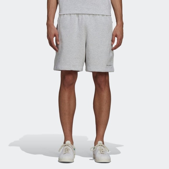 adidas x Pharrell Williams Humanrace basics short in heather light grey - Picture 1 of 16